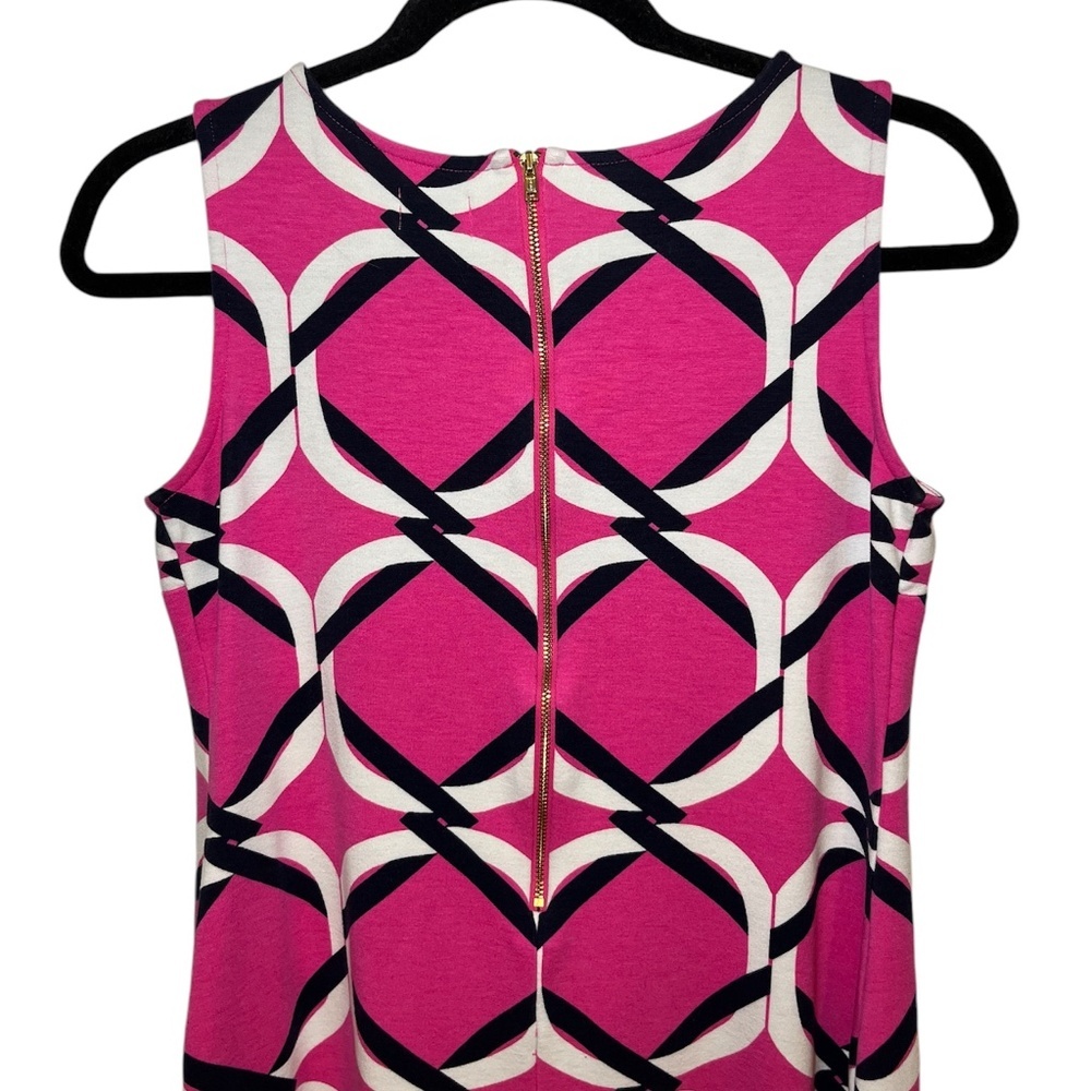 Crown & Ivy Pink Black & White Beach Knit Sleeveless Dress Size: PP - Picture 5 of 9